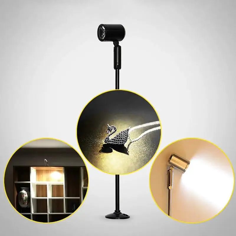 Rotatable Angle Mini Led Spotlight 1W 3W Surface Mounted Ceiling Spot Lights For Cabinet Showcase Terrarium Display Decor Lamp