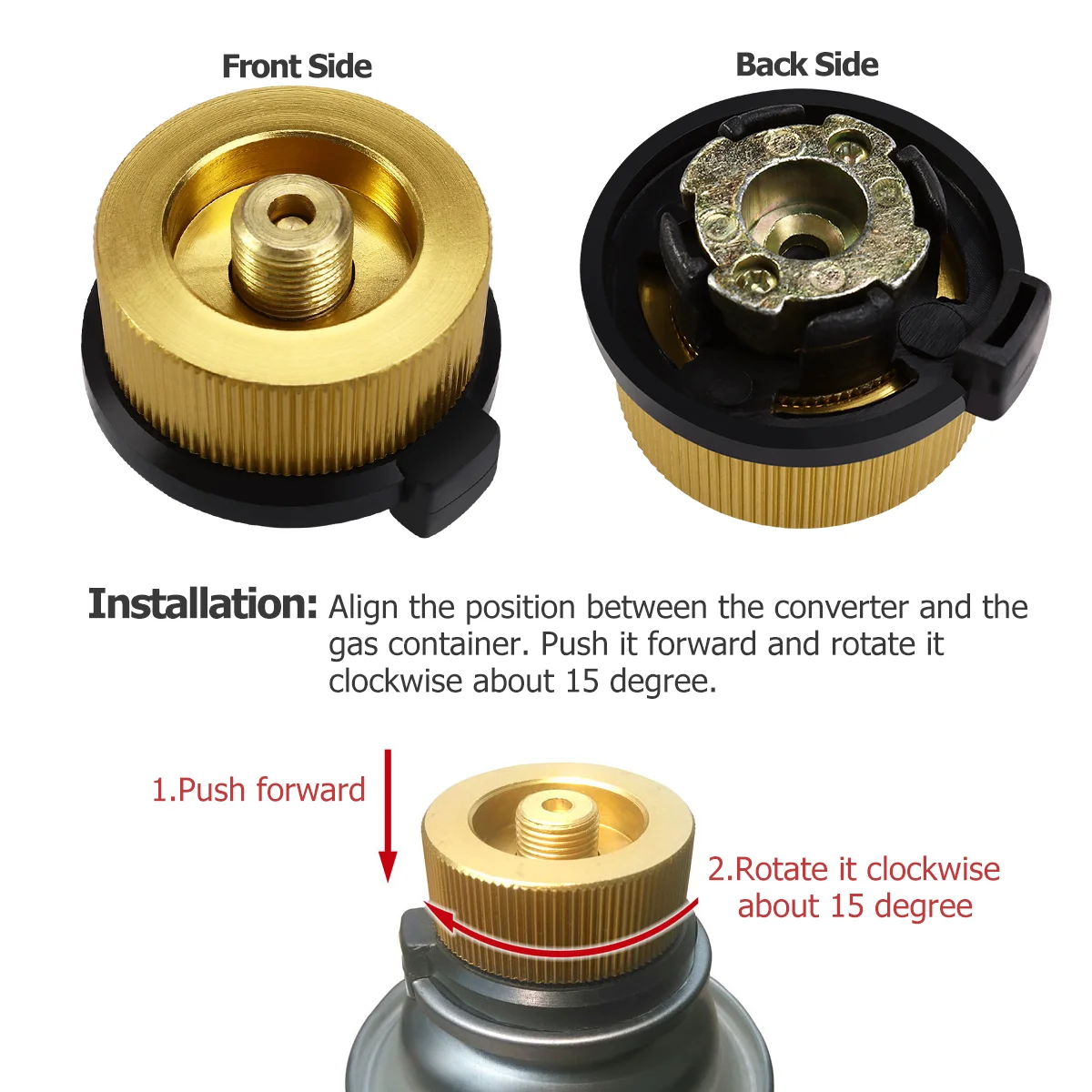 Gas Stove Conversion Head Adapter Bottle Connection Transfer Nozzle High Temperature Resistant Nylon Material