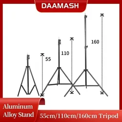 Treppiede universale supporto per illuminazione regolabile tipo di atterraggio ancoraggio per fotocamera supporto per cornice luminosa per Selfie trasmissione in diretta 55cm/110cm/160cm