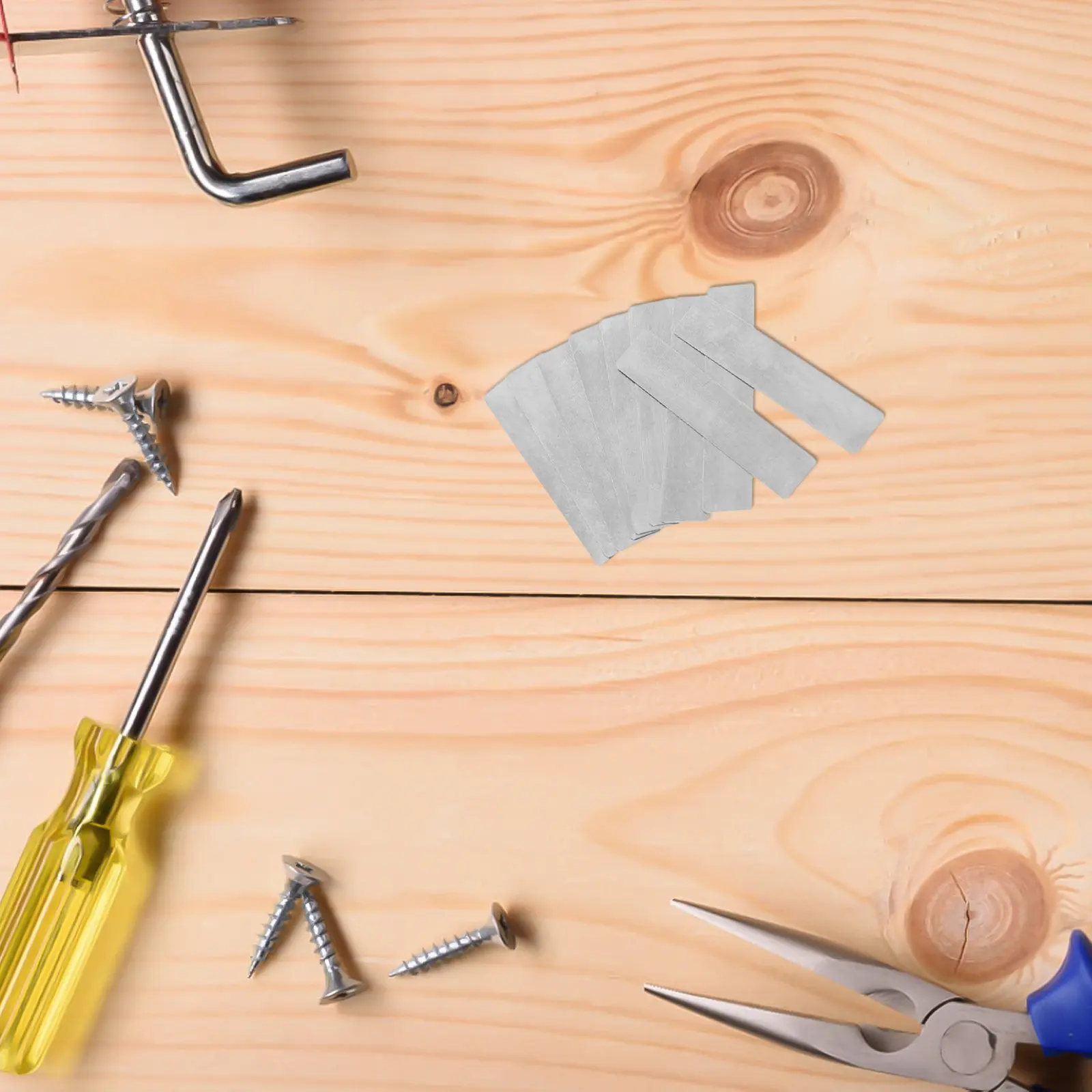 

10Pcs Reed Valve Plate Kit Stainless Steel for Air Compressor Parts Valve Plate Replace Stable Pressure Output