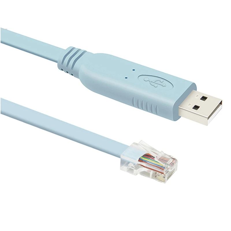 Câble adaptateur USB vers RJ45 pour console de routeurs, câble série USB vers RS232, CAT5, 1.8m