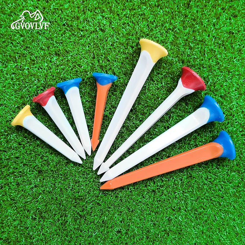 15pcs/pack Golf Tees Durable Plastic Golf Tees Designed to Enhance Golf Shot Distance Random Color Mixing Golf Accessories