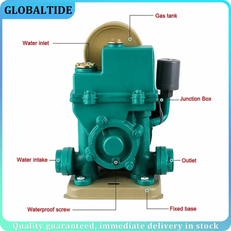 Automatic Self Priming Pump 220V Household Booster Pump for Tap Water Cold Water Heater Pipe Suction Silent Pumping