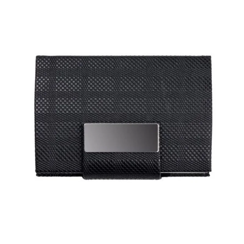 اسم مخصص حامل بطاقة الأعمال محفظة بسيطة هدية له الرجال معرف البنك حامل بطاقة الائتمان المحفظة