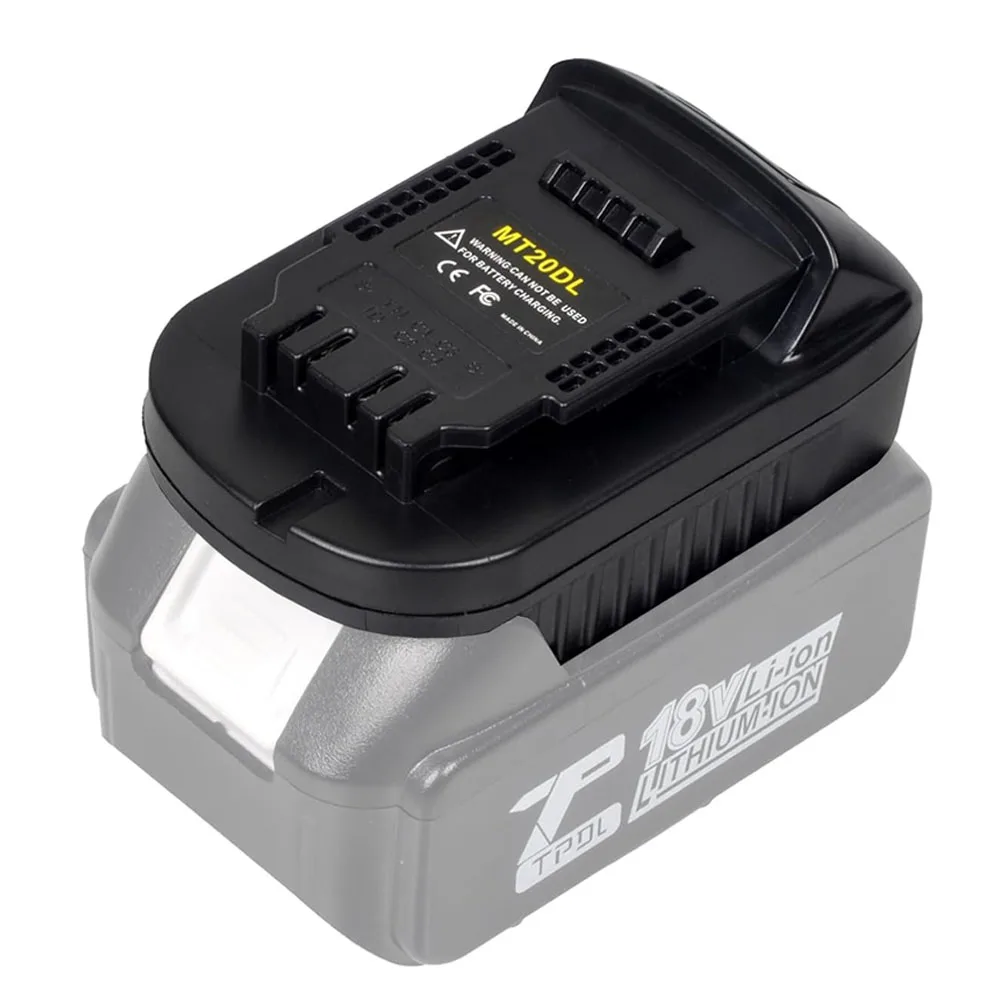 MT20DL Battery Adapter, Compatible with Makita 18v Lithium Battery, Convert to  use on Dewalt 18v-20v Lithium Batteries