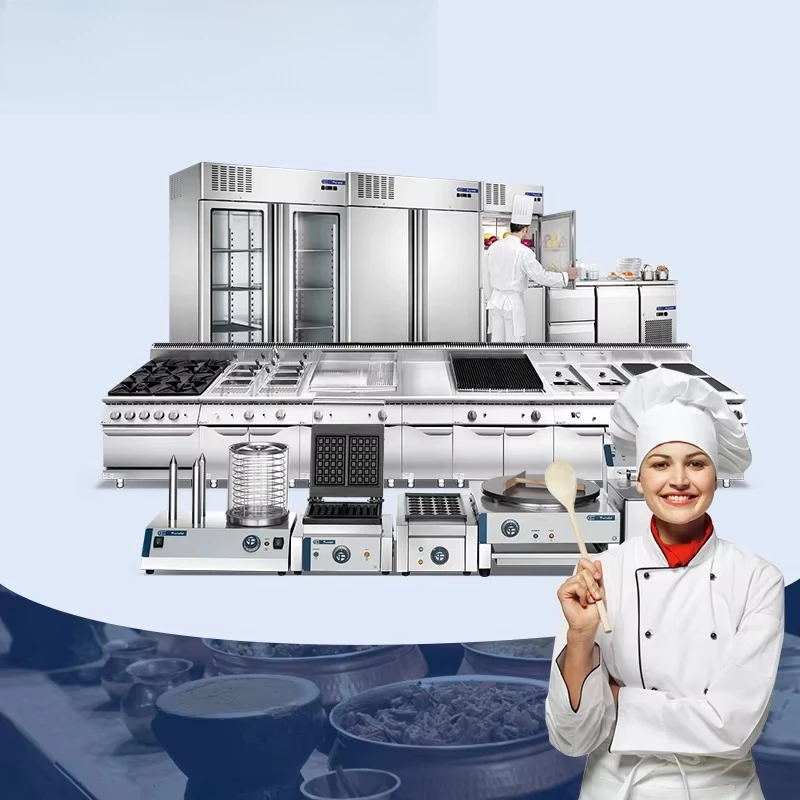 Professional Restaurant Kitchen Equipment Set Customized Commercial Food Machinery 5 Star Hotel Cooking Equipment List Price