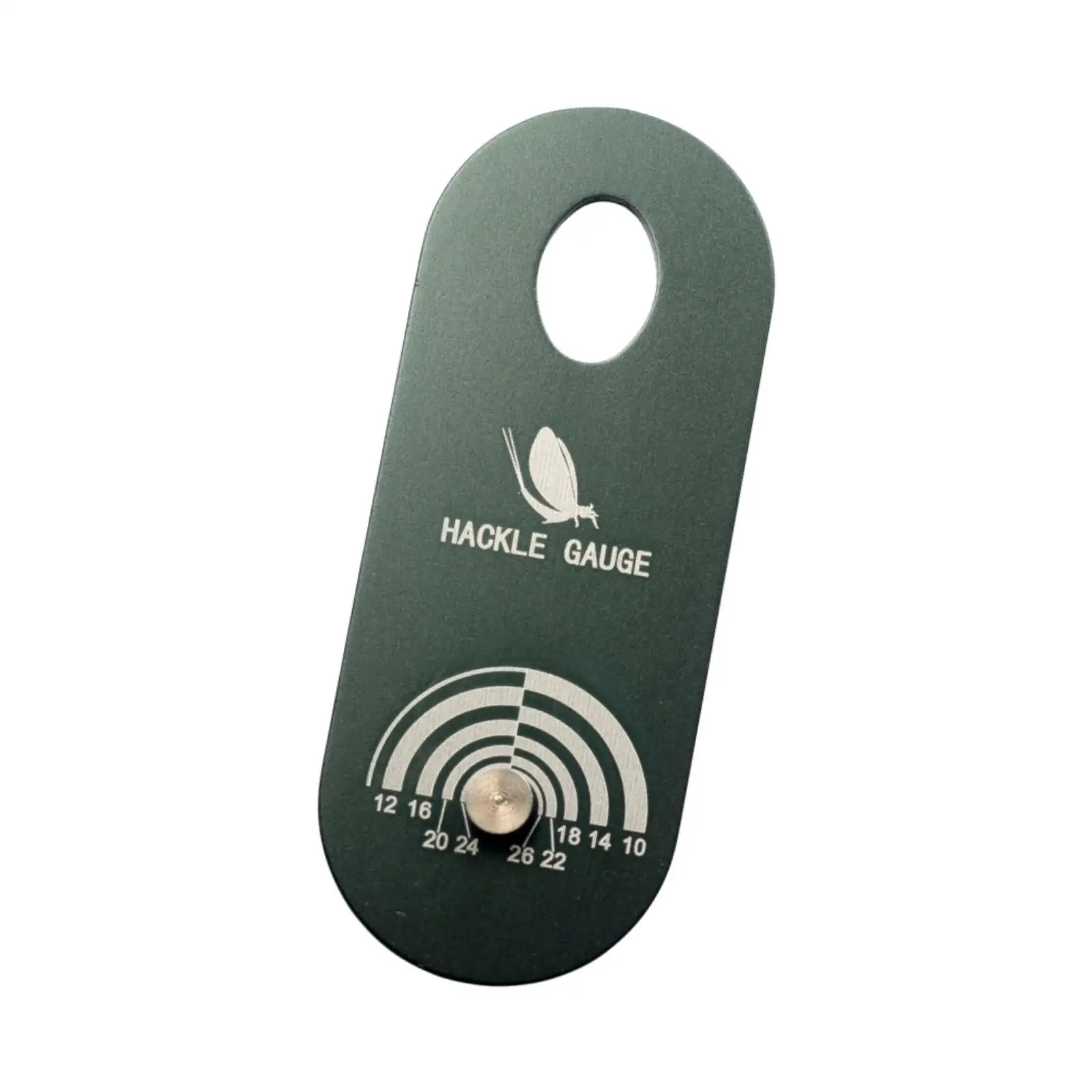 Fly Tying Hackle Gauge Aluminum Convenient Fly Tying Gear Portable Compact