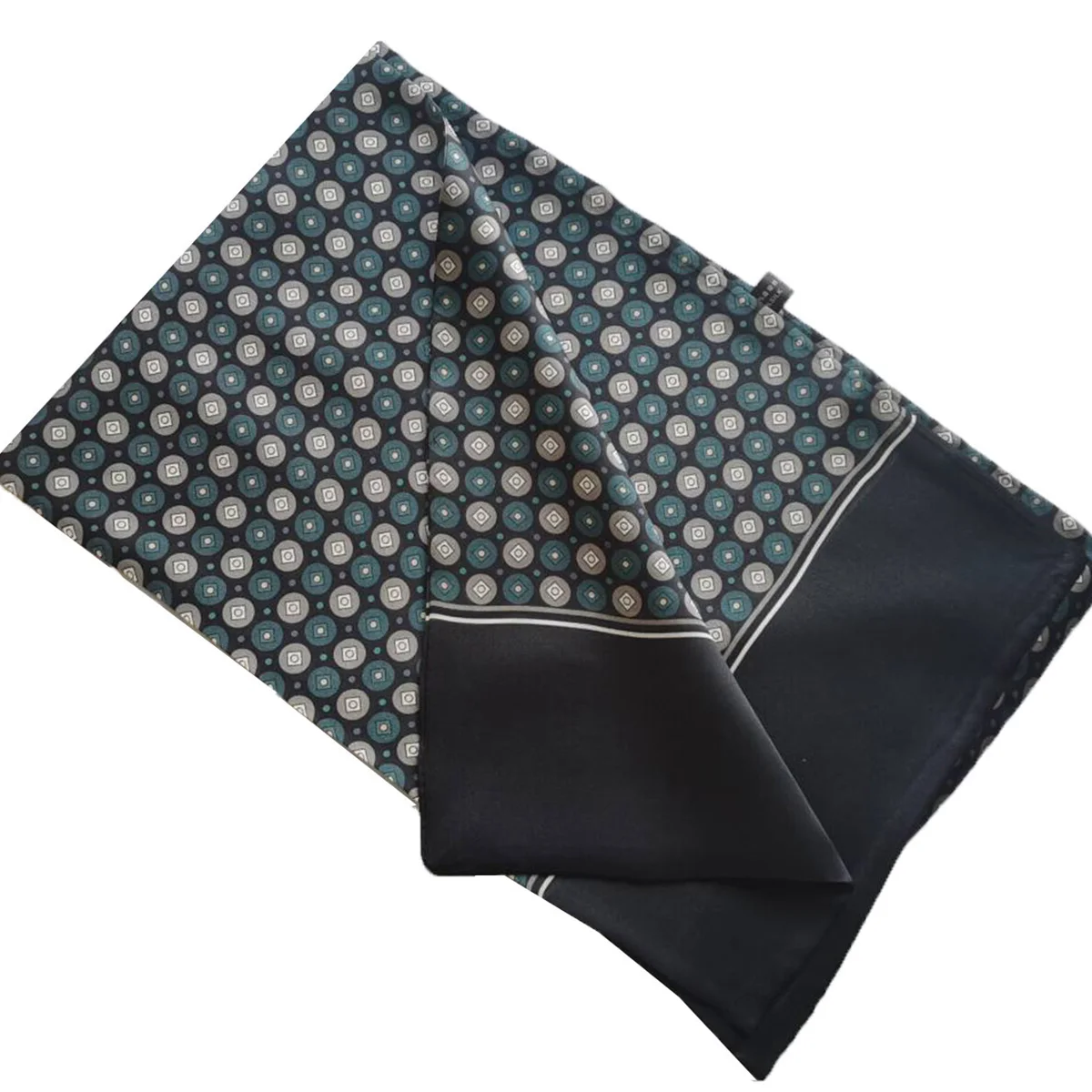 FEIMANYUAN Black Men's Real Silk Scarf Long Layer Neckerchief Accessory Hot Sale Pure Mulberry Silk Scarf For Men