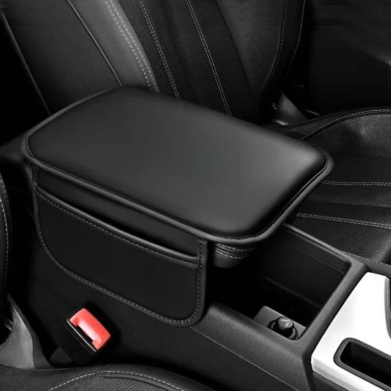 Car Armrest Protection Mat Leather Arm Rest Storage Pocket For VW GTI Polo Golf Passat Tiguan Arteon Touareg Taigo Caddy Jetta B - Image 6