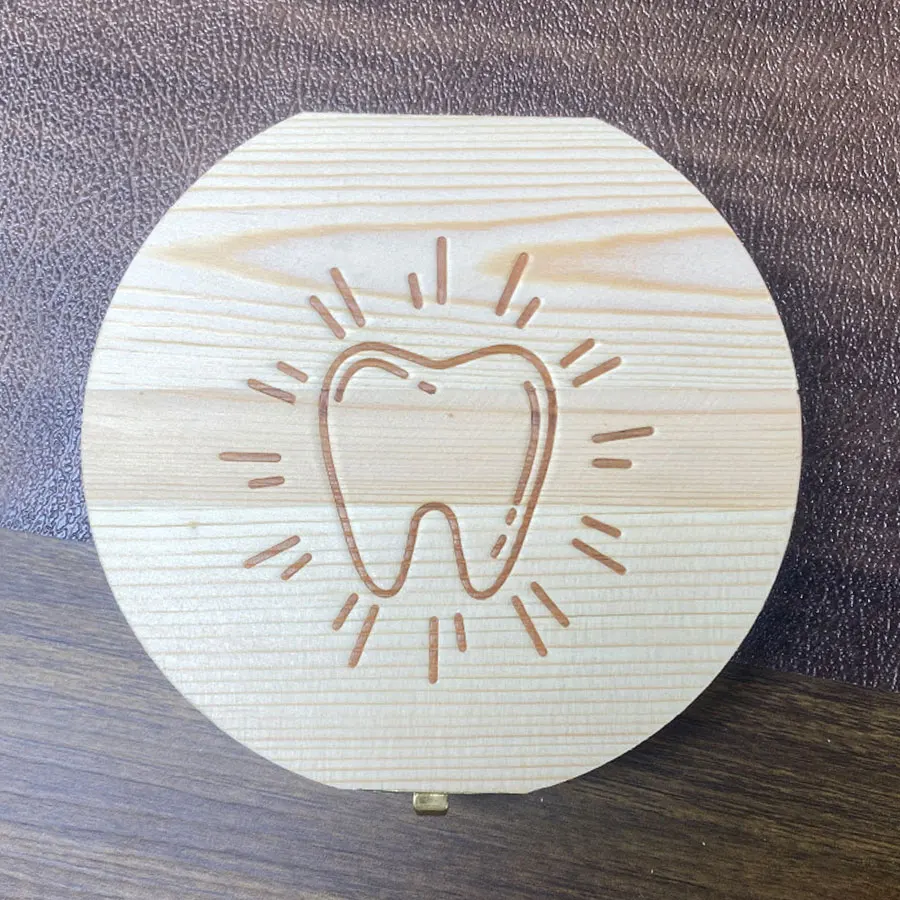 Baby Zahn Box Jungen und Mädchen Zähne Fetal Haar Nabelschnur Sammlung Gedenk Box Tier Haar Lagerung Box