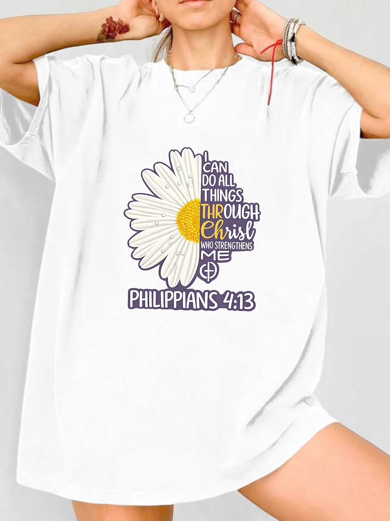 

【WDS0028】Plus size women's round neck short sleeve T-shirt with elastic half sleeves and trendy prints