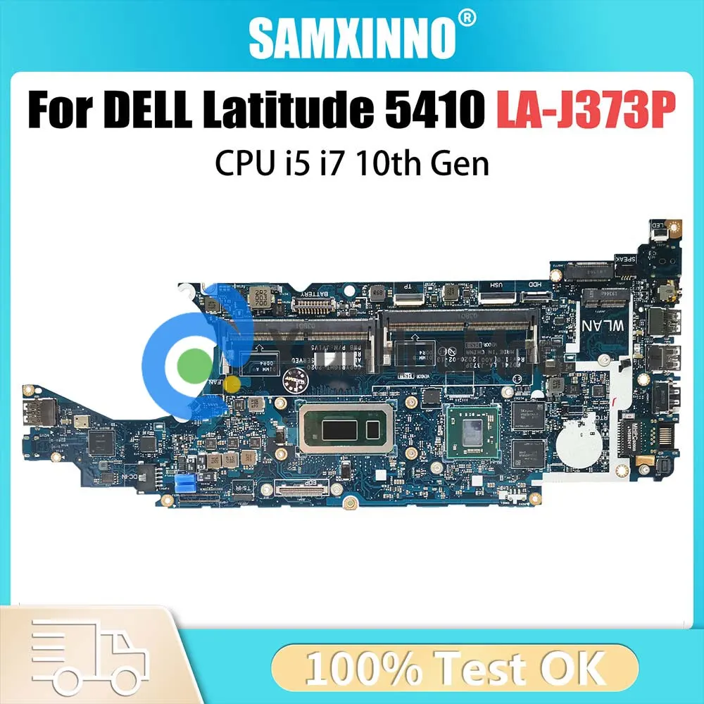 

Notebook Mainboard For Dell Latitude 5410 216-0923010 2G 0F3R8H 0F1NKY LA-J373P Laptop Motherboard CPU i5 i7 10th Gen