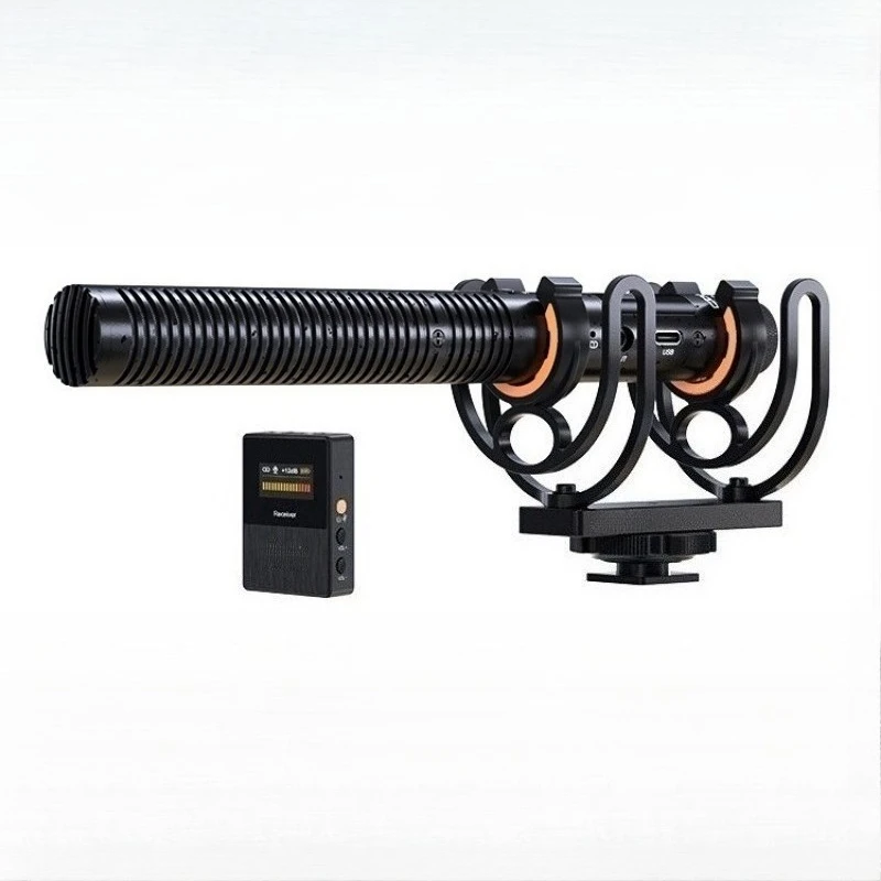 

Wireless directional microphone microphone, noise reduction mobile phone camera recording microphone