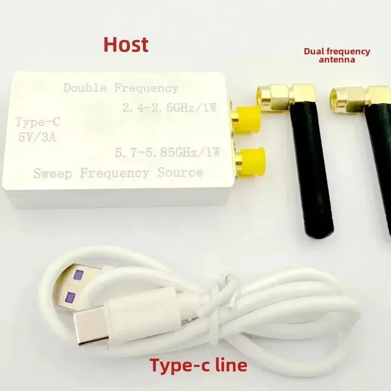 New 1W WiFi Bluetooth Frequency Sweep Signal Source VCO RF Generator 2.4Ghz 5.8Ghz Dual