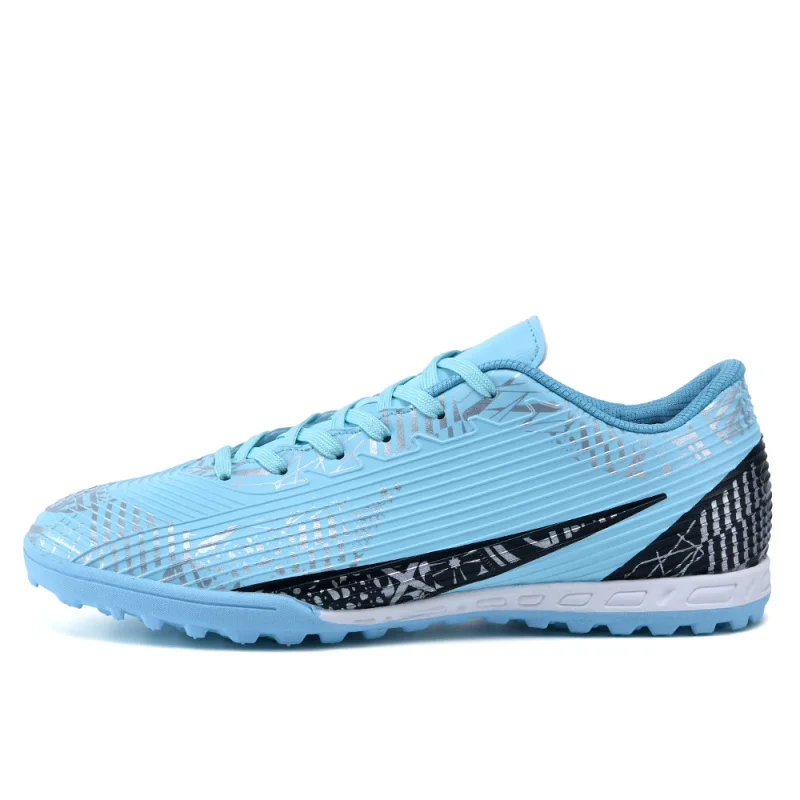 

2025 Football Shoes Green Breathable Socks Sneakers Futsal Men Women Slip-on Professional Soccer Shoes Large Size 49 Long Spikes