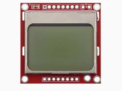 1pcs RED board 84X48 5110 LCD Module with  backlight with adapter PCB LCD5110