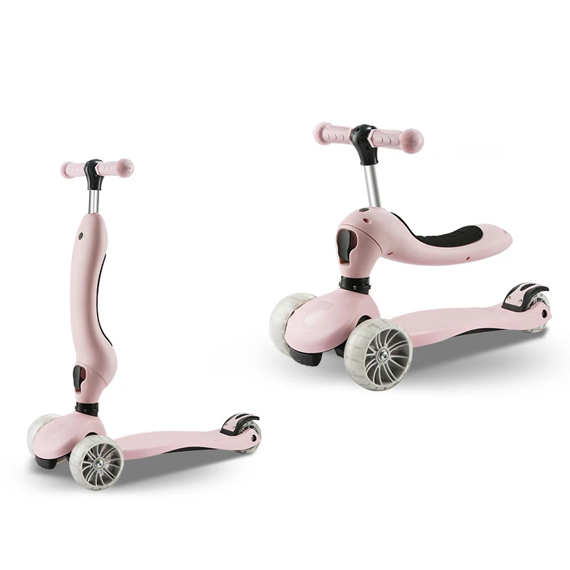 

Children's scooters 3-in-1 baby scooters three wheels with flash children's balance scooters can sit on sliding tricycles