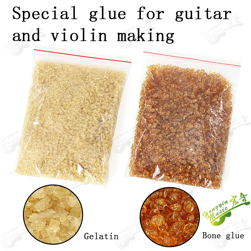 Guitar violin musical instrument making leather glue bone glue natural glue handmade guitar glue material can reverse high stren