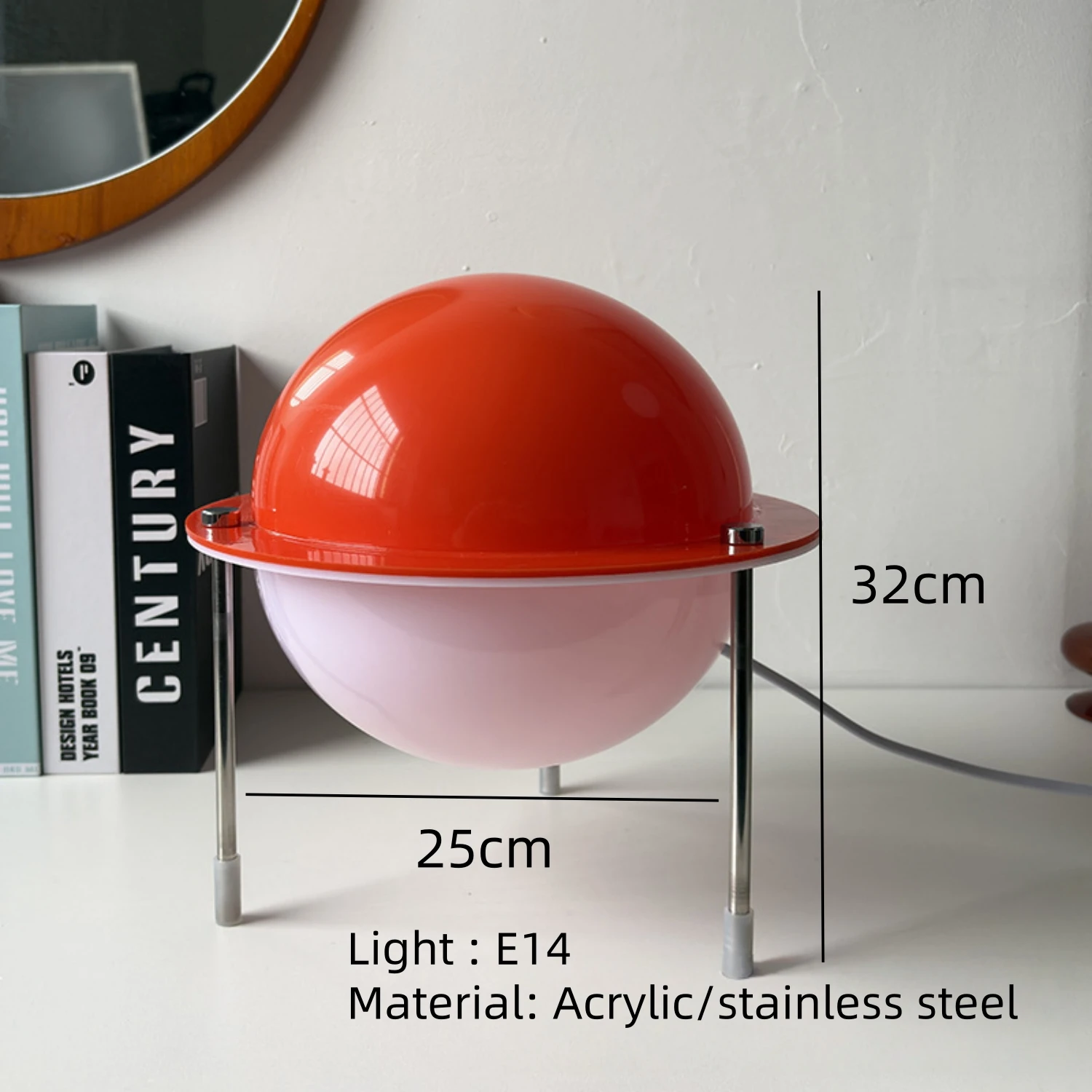 Retro Space E14 Age Future Table Lamp Iron Desk Lamp Inside Light Mood Light Desk Beside Light Living Rooms Bedrooms Study Rooms