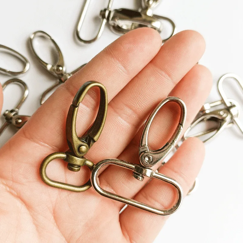 

10pcs Metal Bags Strap Buckles Lobster Clasp Collar Snap Hook KeyChain Bag DIY Sewing handmade