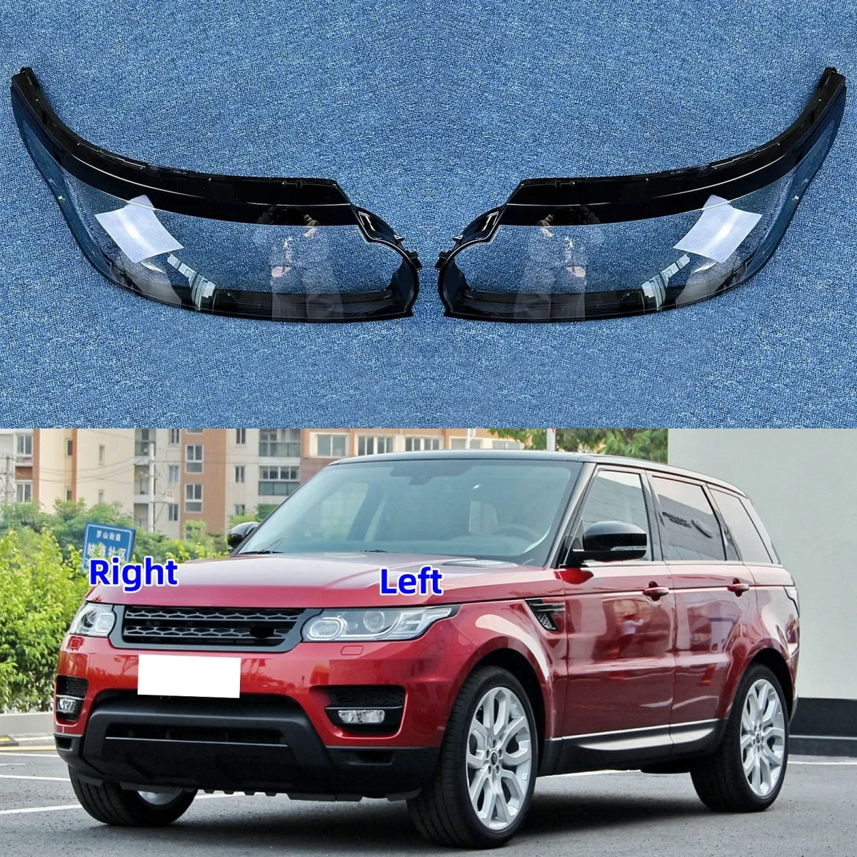 

For Land Rover Range Rover Sport 2014 2015 2016 2017 Car Headlights Lens Cover Headlamp Glass Lamp Shell Transparent Lampshade