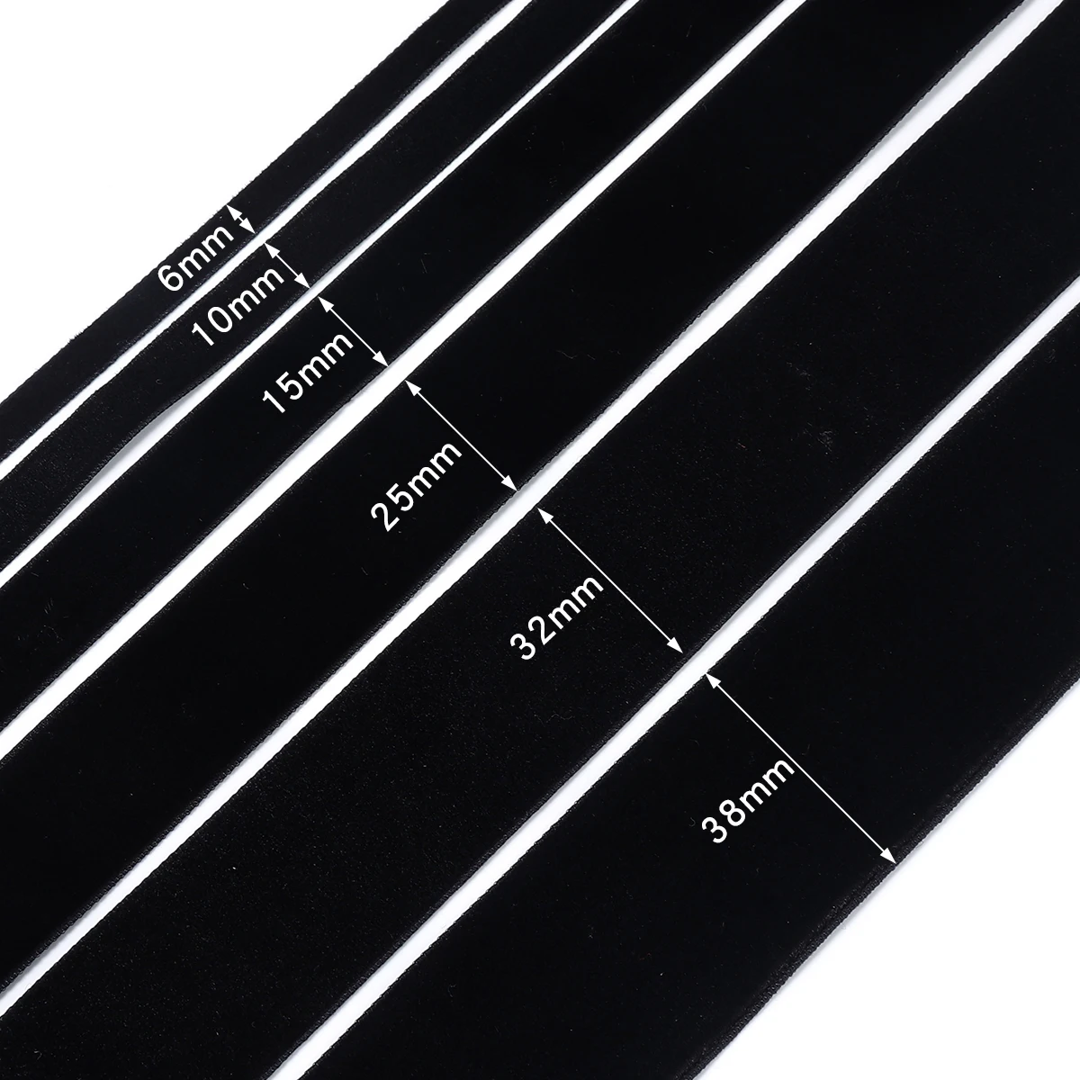 5-10yards/roll Multicolor Velvet Ribbons Single Face Flocking Webbing For Wedding Party Gift Wrapping DIY Christmas Decoration