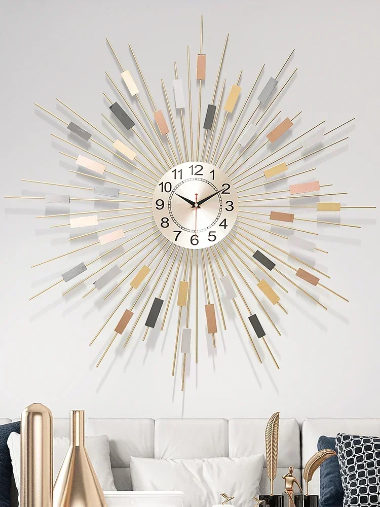 

Living room personality creative light luxury European modern fashion clock bedroom home