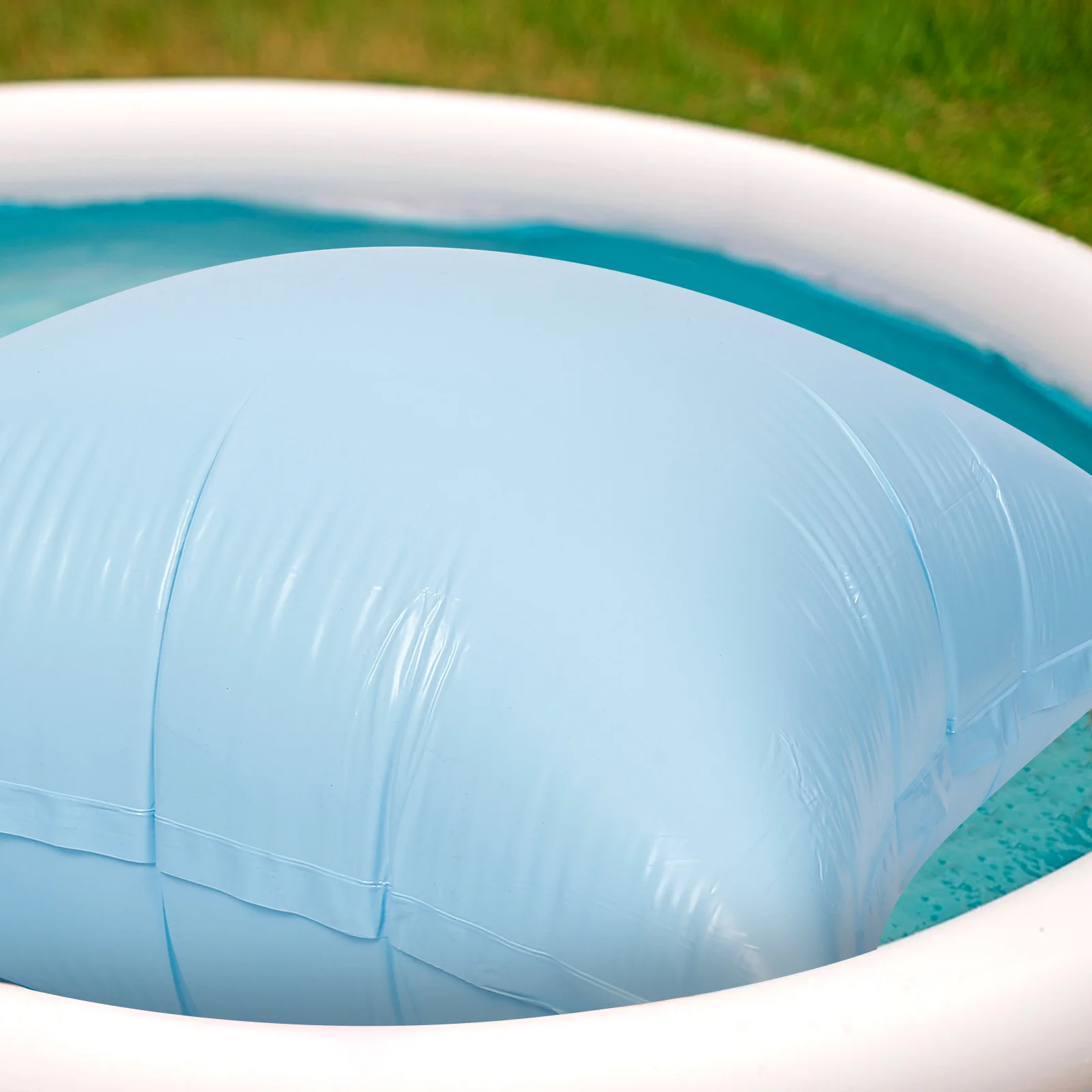 

Inflatable Swimming Pool Pillow 120x120cm PVC Air Pillows for Above Ground Pools Float Supplies Winter Cover Protector