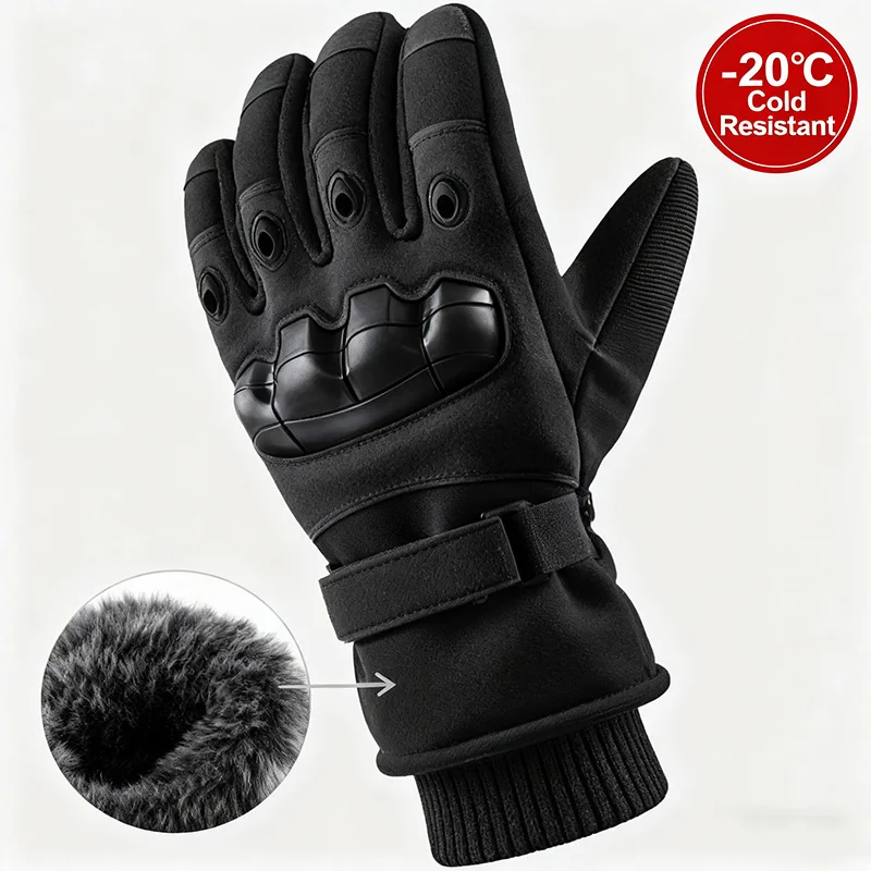 Winter Warm Gloves, -20℃ Cold Resistant, Touchscreen, Suitable for Skiing, Hiking, Motorcycle Riding & Winter Outdoor Activities