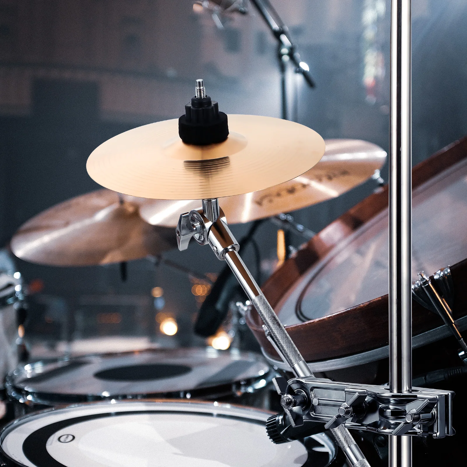 

1Pcs Drum Set Extension Clamp Adjustable Metal Cymbal Boom Arm for Splash Crash Effects Mounting Fine Details Corrosion