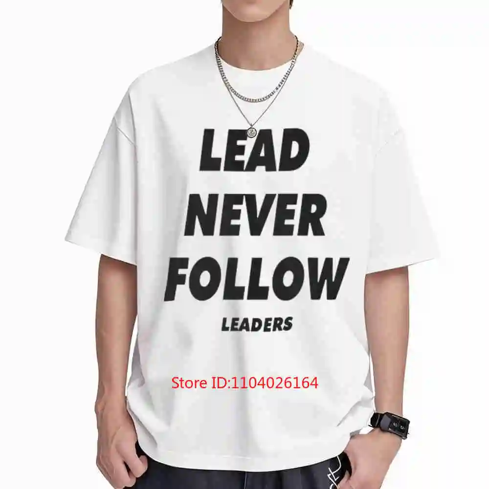 Chief Keef Lead Never Follow Leaders Hip Hop Short Sleeve Tee 100% Cotton T-Shirt