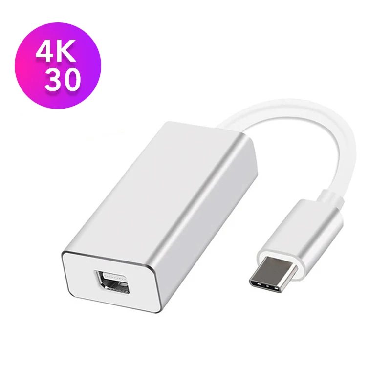 USB 3.1 Typ C auf Mini DP Thunderbolt 4Kx2K 10Gbps Mini Displayport Kabel USB-C Display Port Video Adapter für MacBook Air Pro
