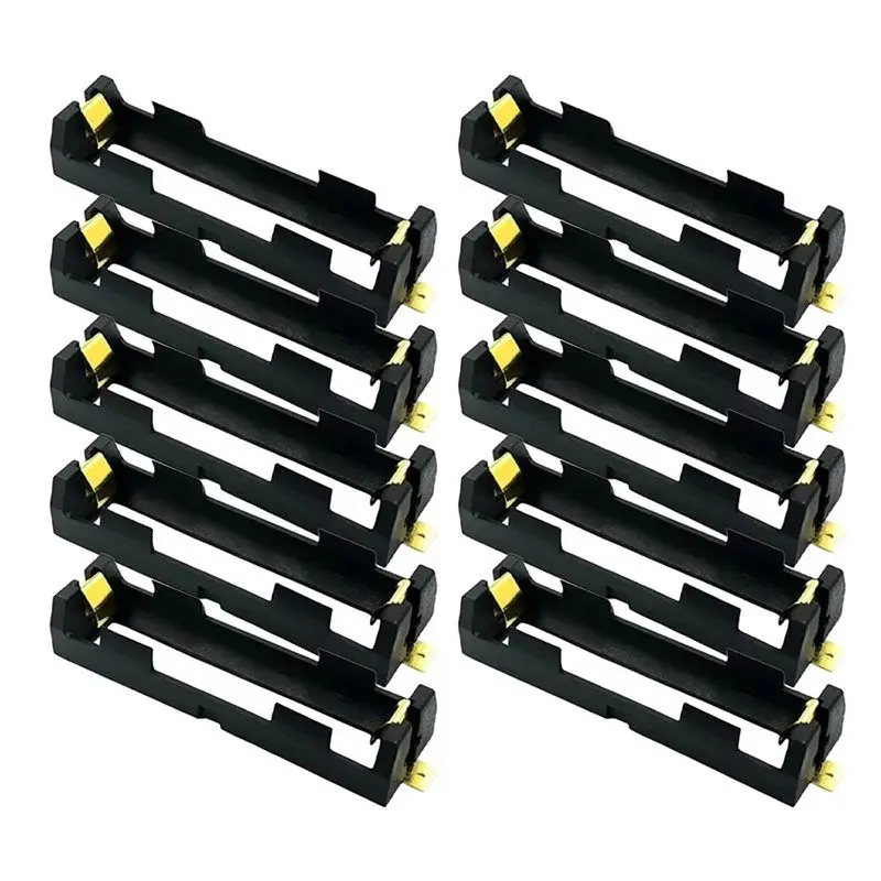 【Shop Now】18650 SMT Battery Holder With Bronze Pins 18650 SMD Battery Box Rechargeable Battery Clip Storage Case Power Bank