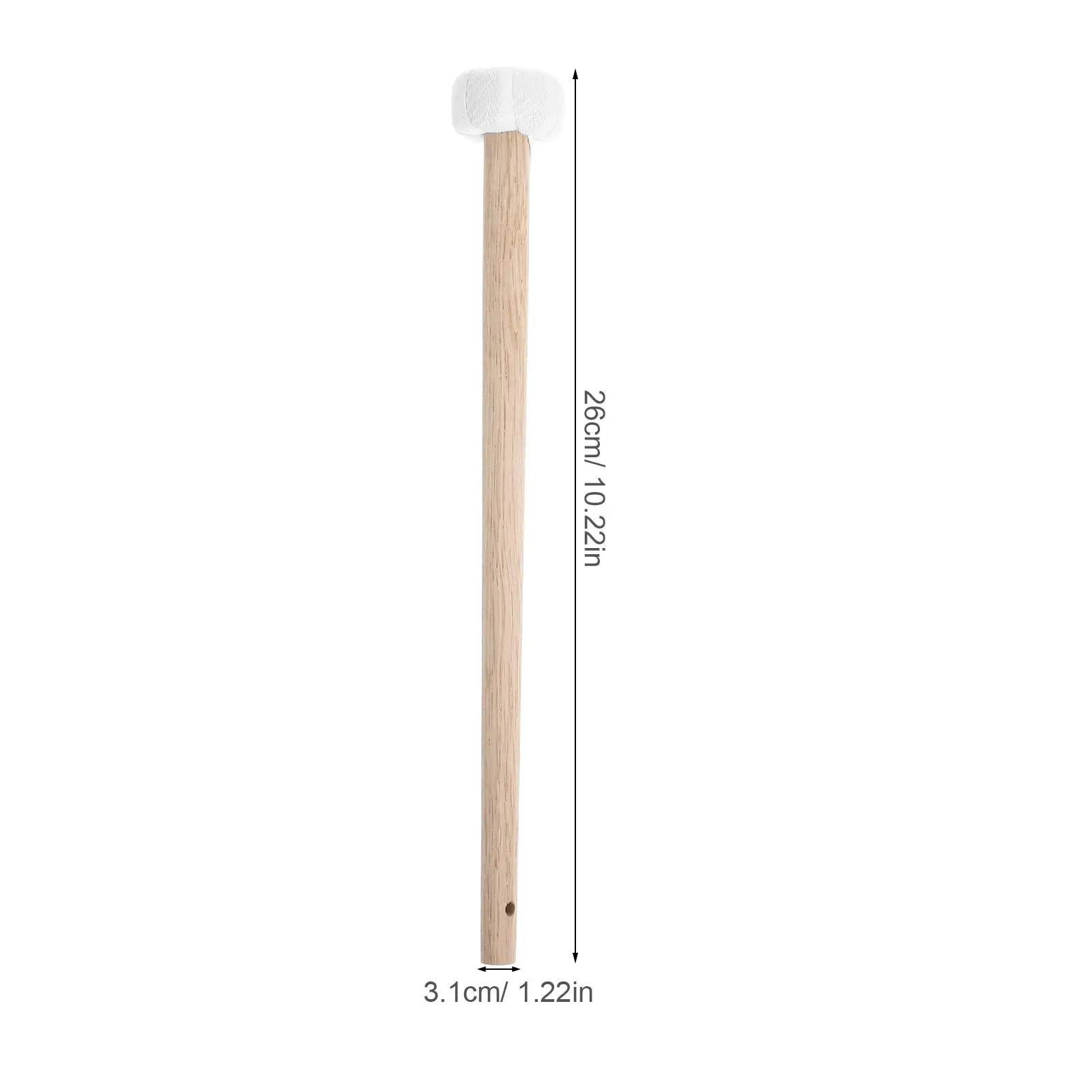 

2 Pcs Small Drum Mallets Wooden Handle Cotton Head Percussion Instrument Accessories Chime Parts Gong Accessories for Gong