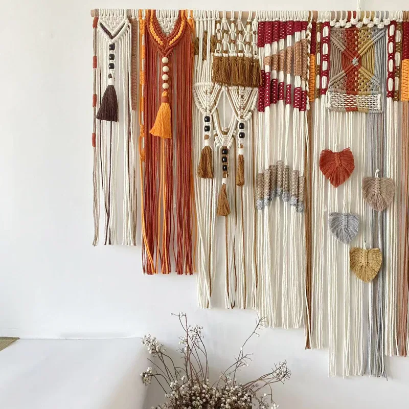 National color tapestry wall decoration Moroccan handmade tapestry famous retro color tapestry wall decoration