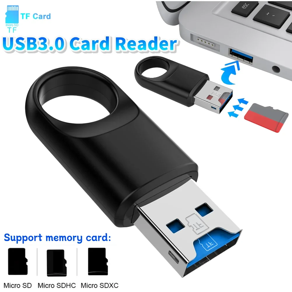 

1-5 шт. устройство чтения карт памяти, высокоскоростная передача USB 3,0 адаптер для чтения карт памяти для ПК/ноутбука/смартфона/рекордера вождения