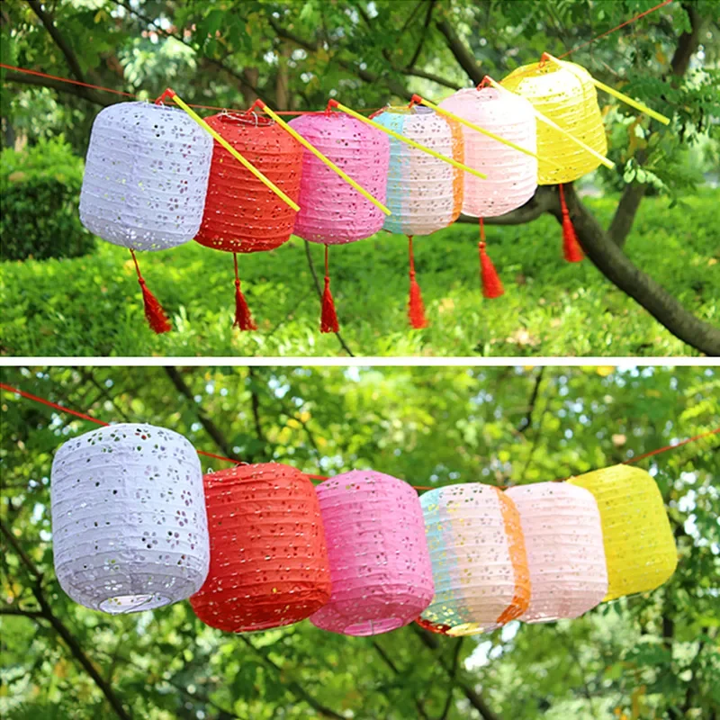 FAROL DE PAPEL chino de 15cm-20cm, cilindro ahuecado, suministros de manualidades para decoración del hogar, boda, fiesta de cumpleaños, Navidad y Halloween, 1 ud.