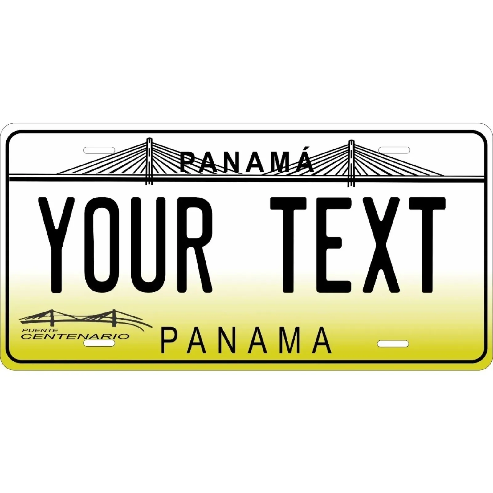 1PC 2D Flat Custom Panama Decorative Tag, Personalized, Dustproof & Waterproof, Home Decor (Only Decoration)