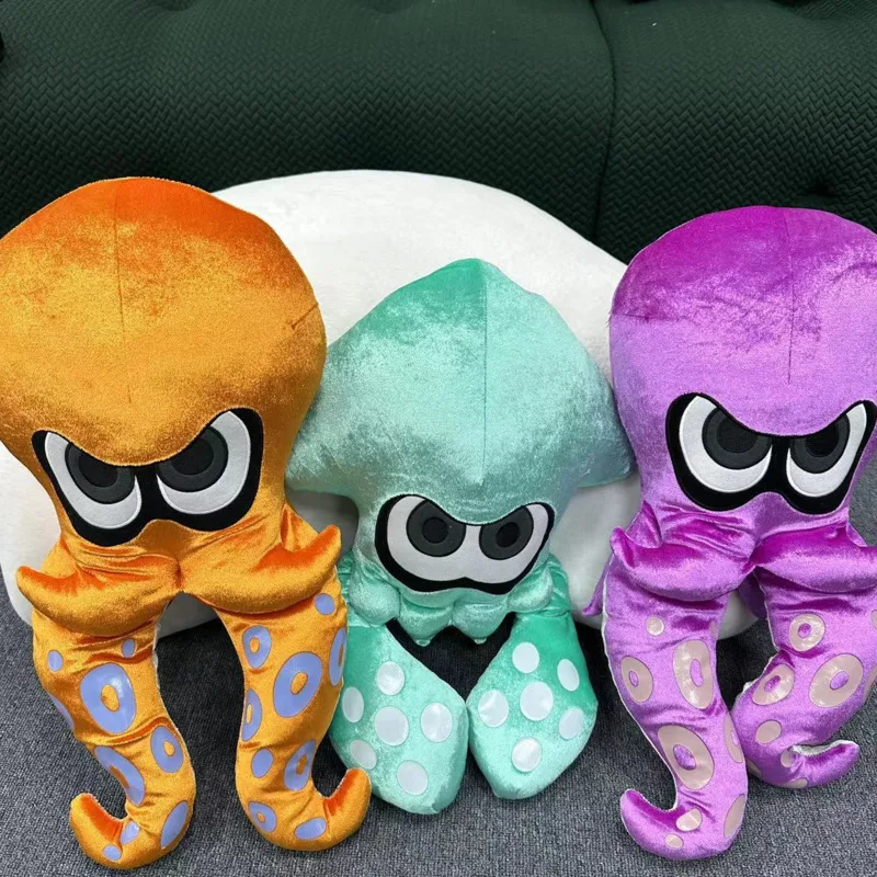 Splatoon Inkling Plush Throw Pillow Kawaii Animal Octopus Doll Soft Stuffed Cartoon Jet Fighter Cuttlefish Toy Doll Kids Gifts