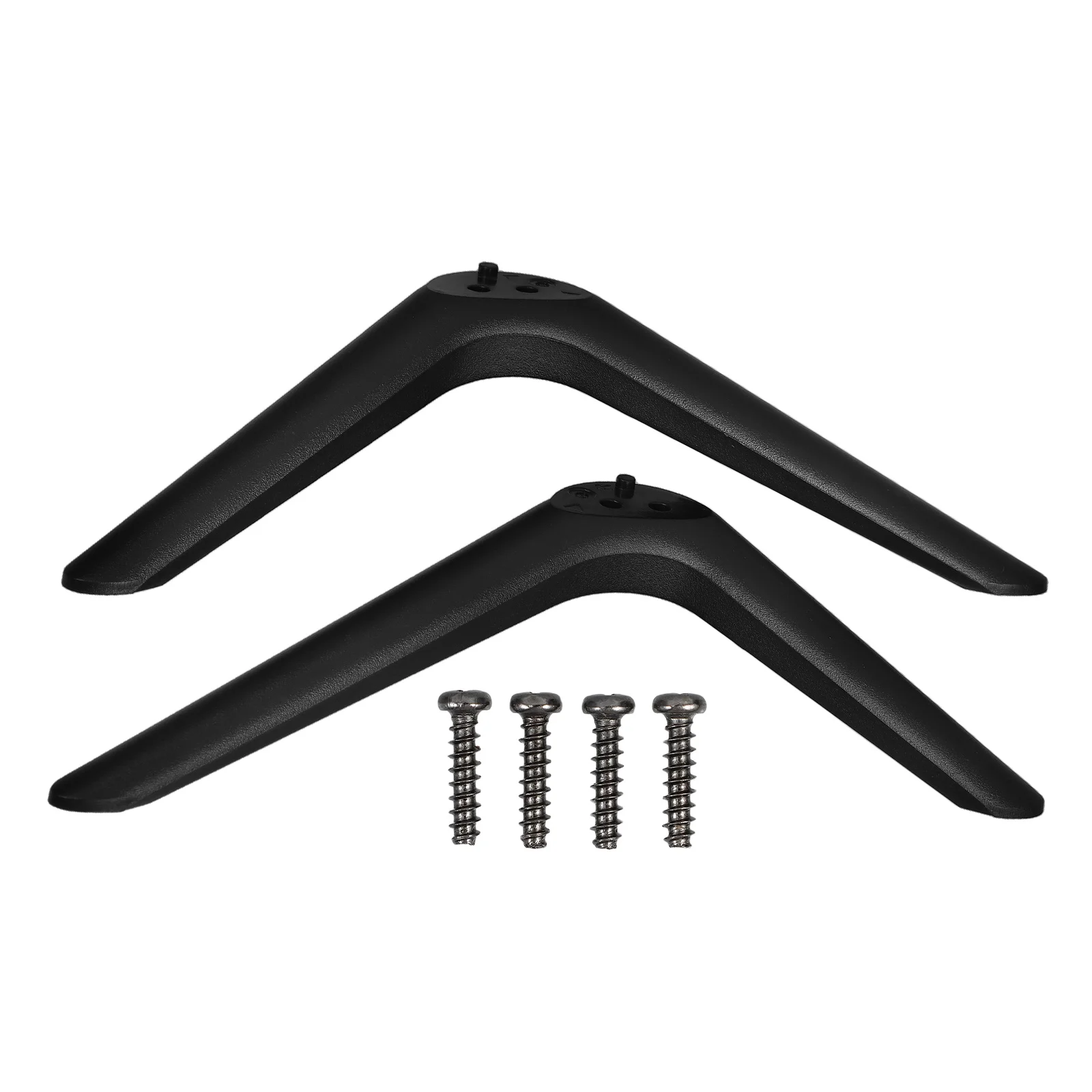 

1 Pair Universal Base For Tabletop Tvs Double Hole Plastic Feet Adjustable Replacement Stable Support Compatible With Various