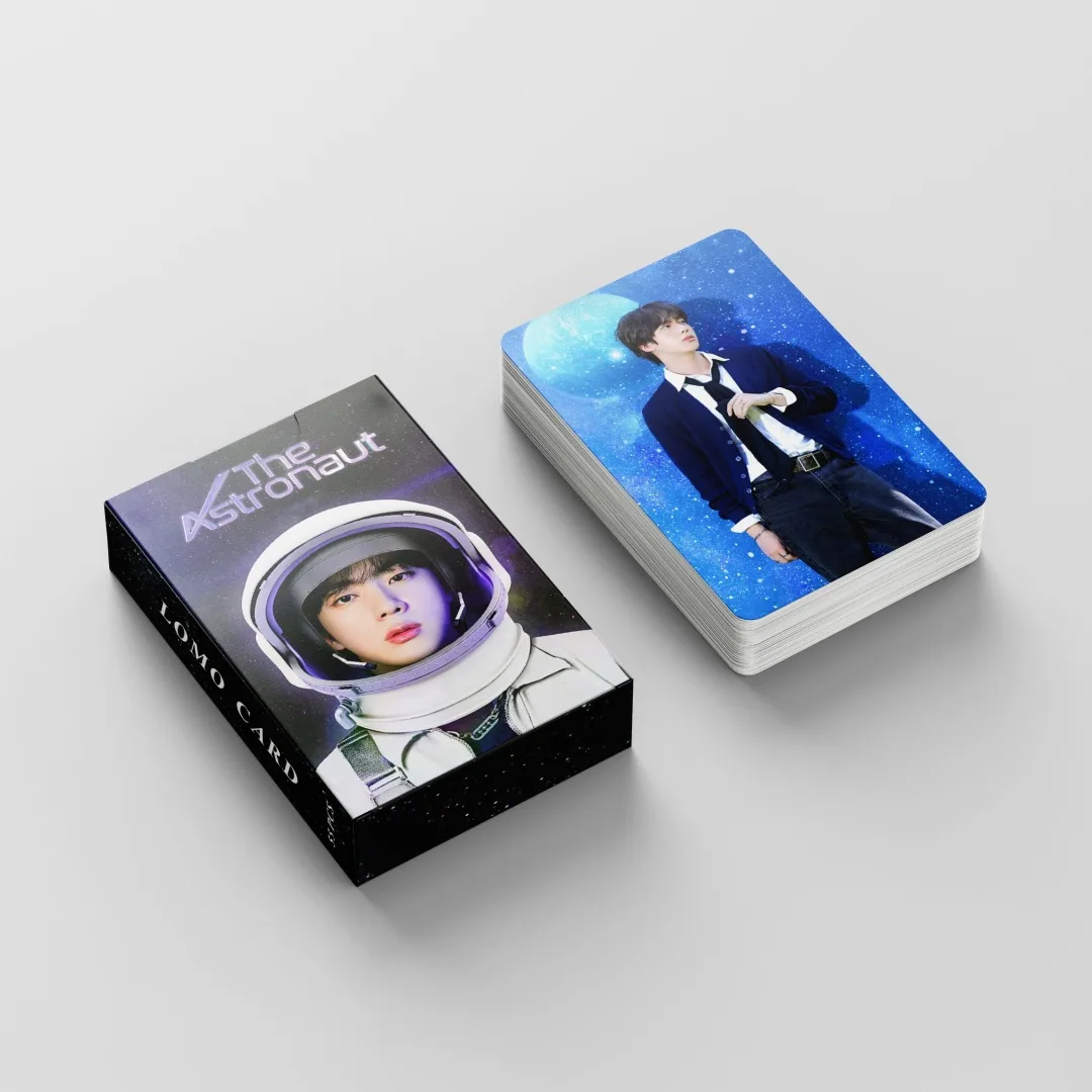 55Pcs/Set Kpop idol Card Jin Album The Astronaut Lomo Card Poster Photocards Collect Cards Postcards Fans Gifts