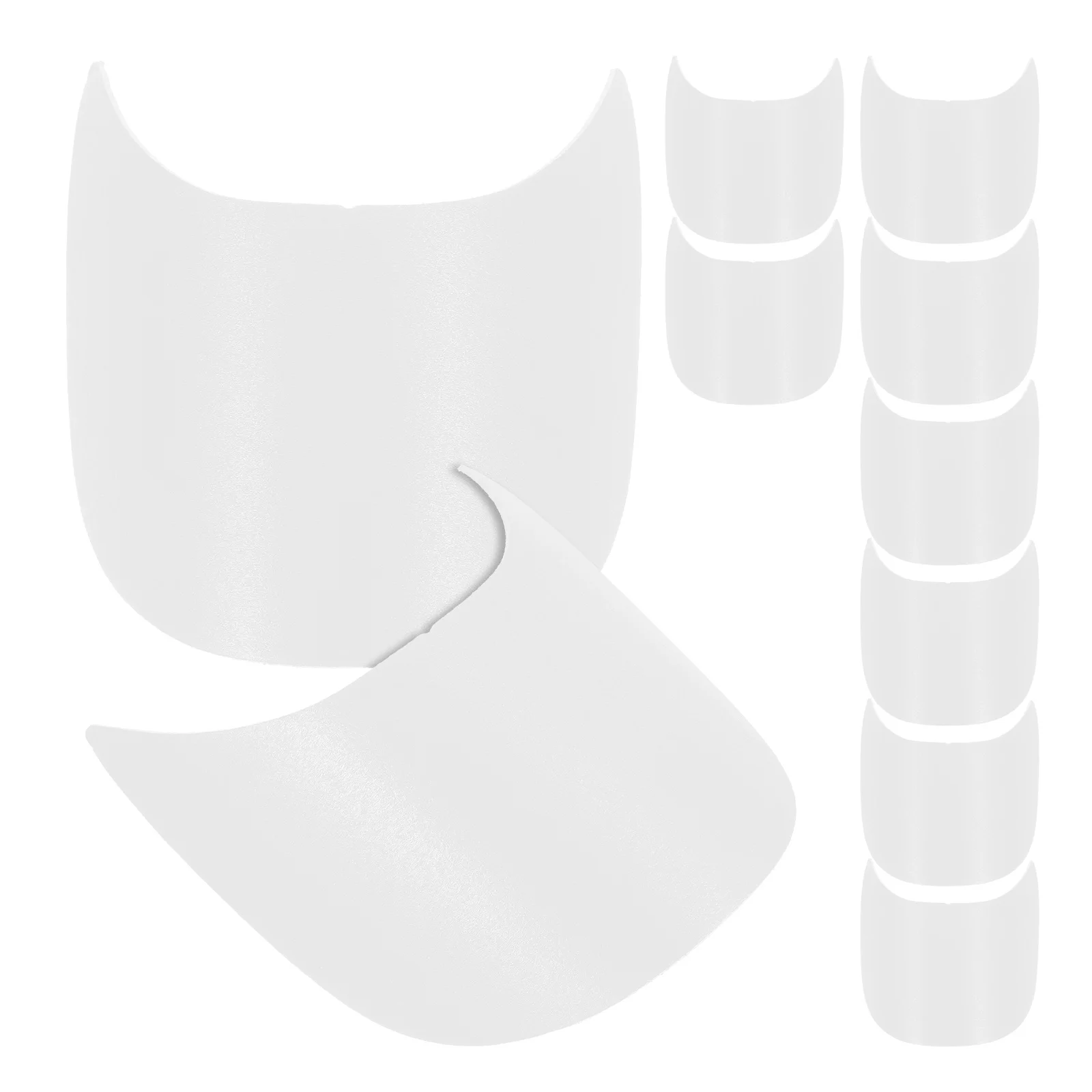 

10Pcs Hat Visor for Baseball Cap Plastic Brim Insert Wide Sun Hat Shaper Suitable for Golf Caps Fashionable Curve Design