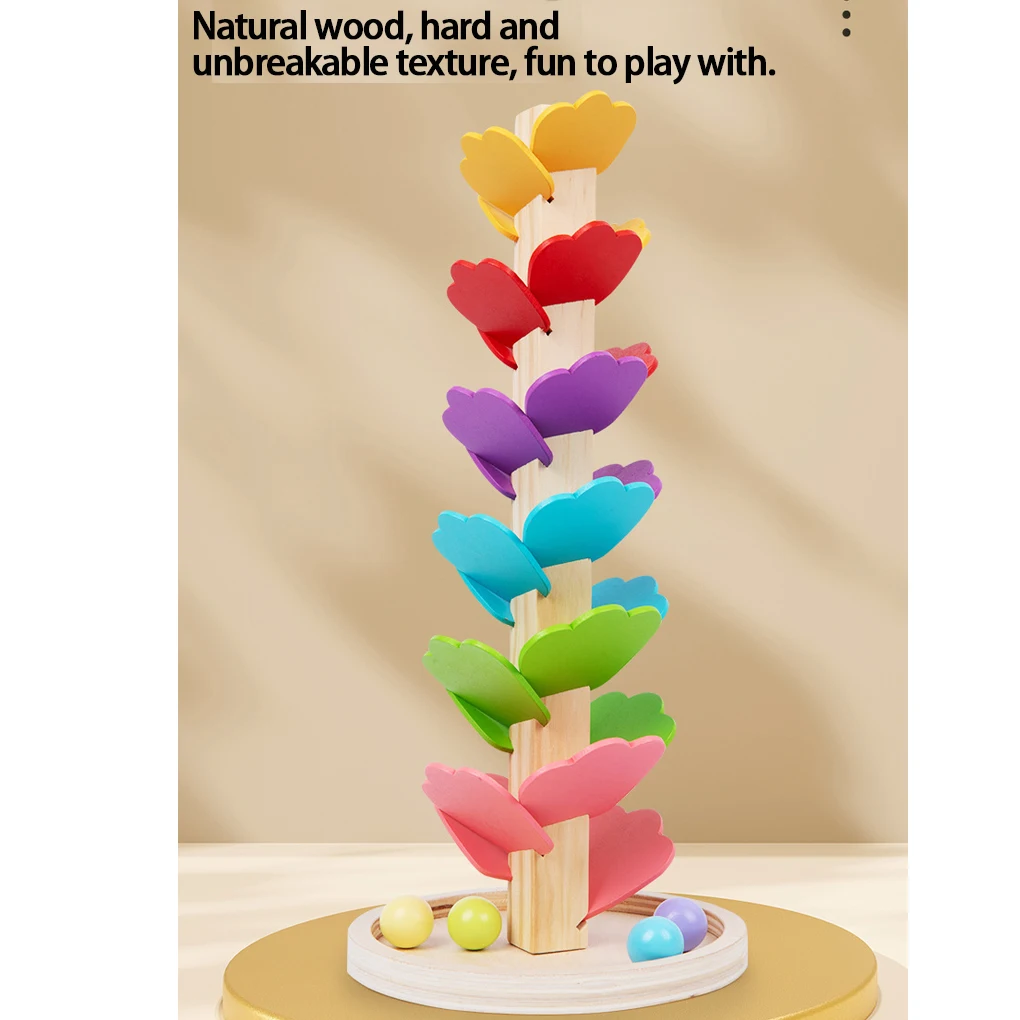 Rainbow Drops Ball Track Game Educational Toy For Children Multifunctional Rainbow Kids A