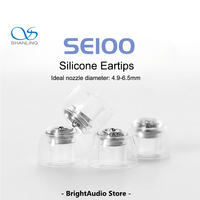 SHANLING SE100 Silicone Eartips Ear Tip Built-In Metal Divider Reducing Second Harmonics Reducing Distortion
