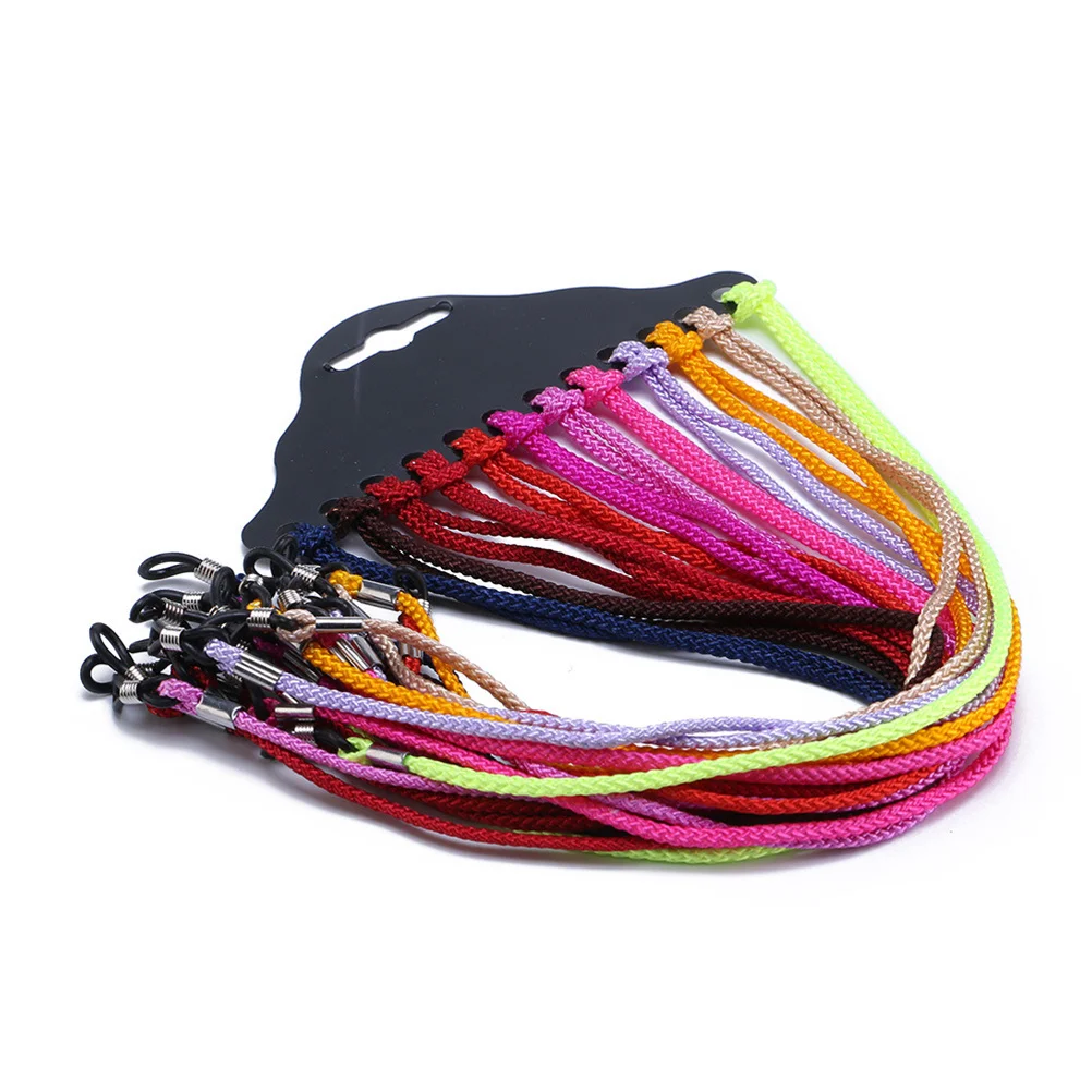 12 個の眼鏡コード滑り止め厚みのあるメガネ紐耐久性のある眼鏡チェーンスポーツ活動中のメガネの落下を防止します