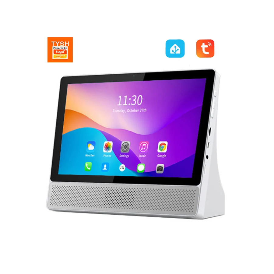 TYSH 10.1-inch Android A523 8-core Rj45 Wifi Control Panel  Video Voice Call Touch Screen Speaker for Smart Home