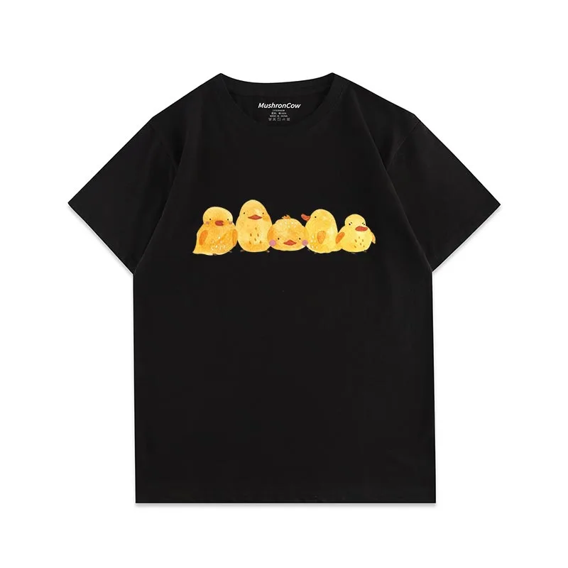 تي شيرت رجالي قطن دجاج طفل الاتجاه طباعة قصيرة الأكمام تي شيرت Harajuku y2k عادية O طوق قصيرة الأكمام للجنسين
