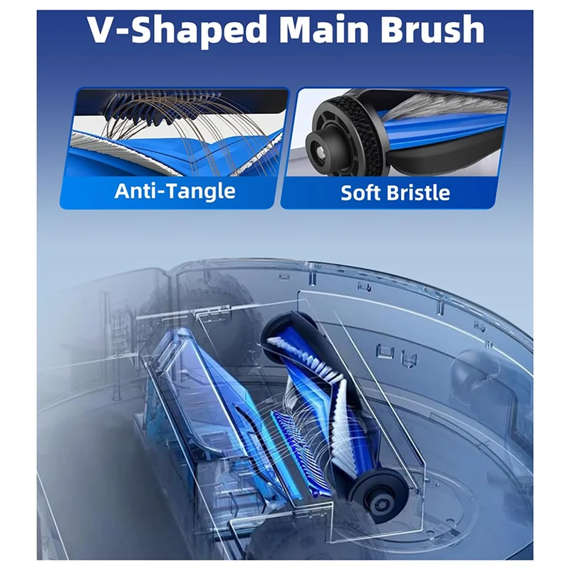 A24P Adatto Per ECOVACS T80 PRO OMNI / T80 OMNI Robot Aspirapolvere Sostituzione Rullo Principale Mop Panno Spazzola Laterale Sacchetto per la Polvere Filtro HEPA