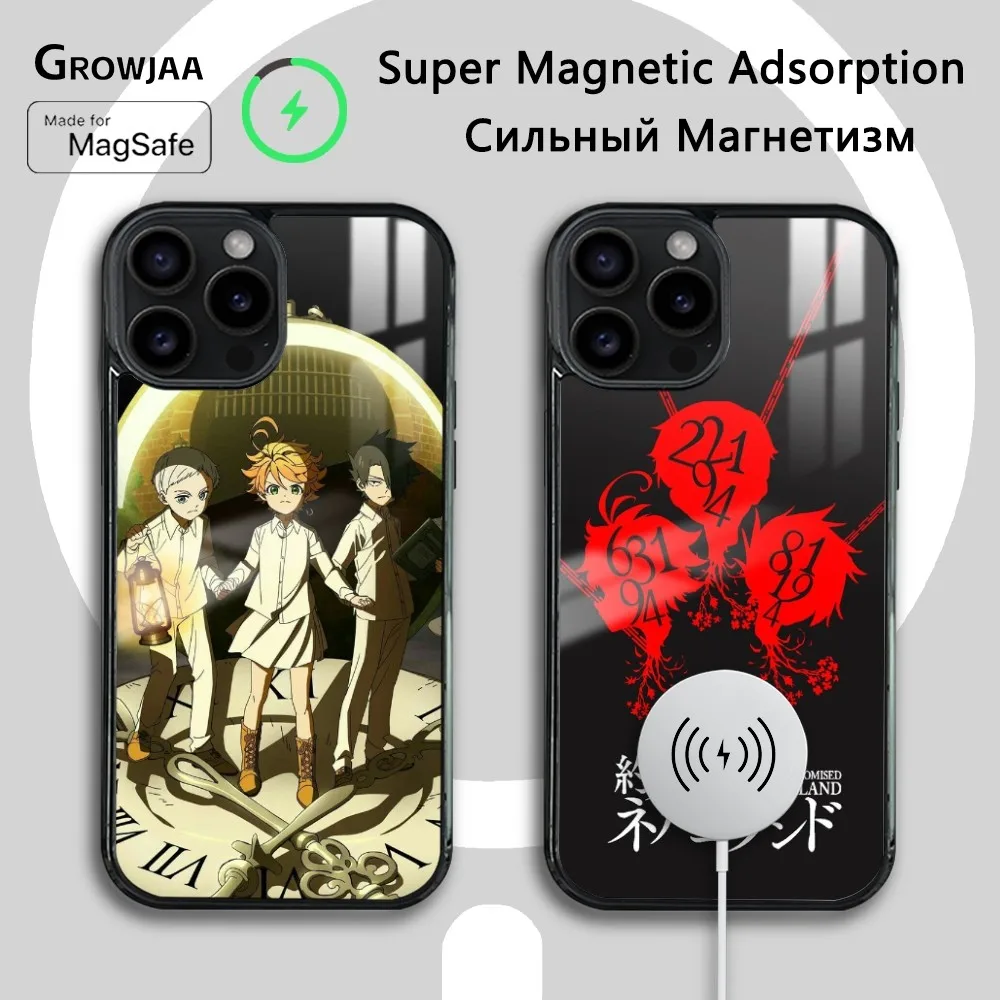 

The Promised Neverland Phone Case For iPhone 16 15 14 13 12 11 Pro Max Plus Mini Magsafe Mirror Wireless Magnetic Cover