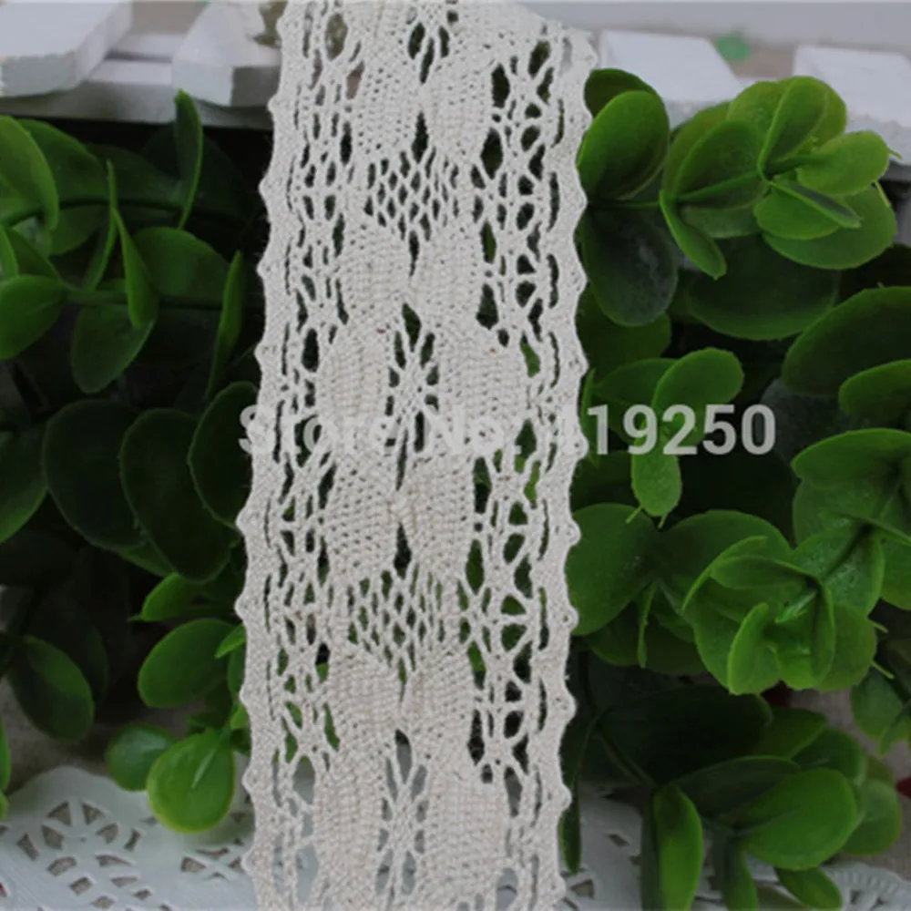 

100Yard 38mm 100% Cotton Lace COTTON CLUNY LACE TRIM - LOVELY DESIGN~NATURAL wholesale .